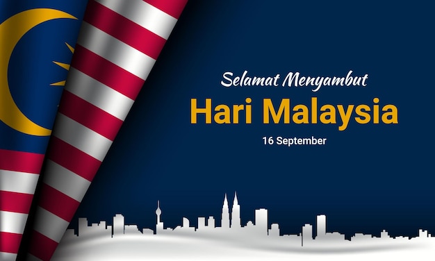 Hintergrunddesign zum Malaysia-Tag