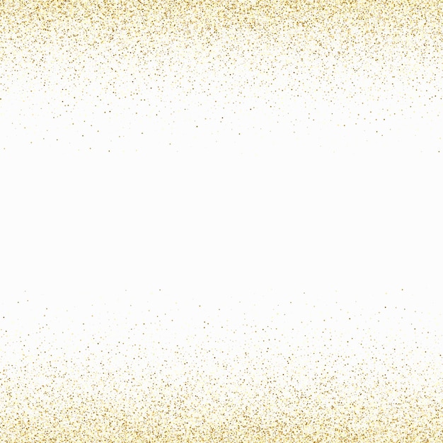 Hintergrundgold glitzert auf Weiß Vektor-Glitter-Goldstaub