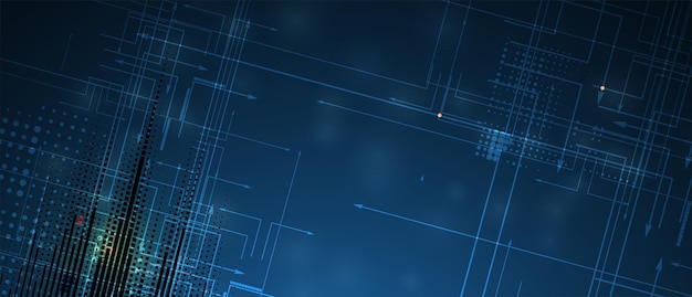 Hintergrundidee für Technologiedaten einer globalen Geschäftslösung