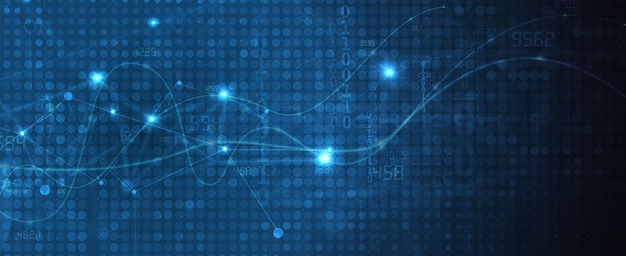Hintergrundidee für Technologiedaten einer globalen Geschäftslösung