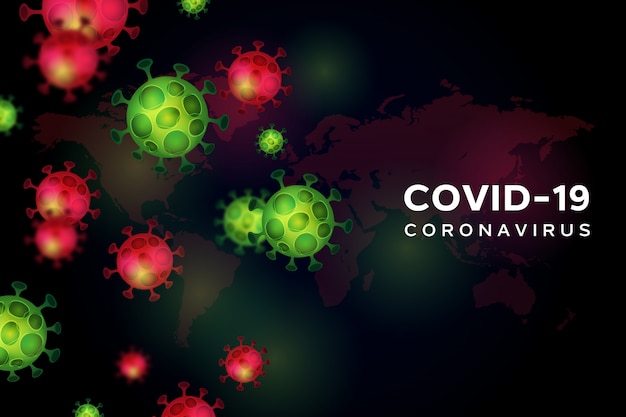 Hintergrundkonzept der Coronavirus-Covid-19-Pandemie