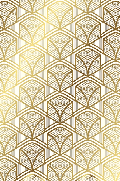Hintergrundkunst mit hochwertigem goldenem geometrischem Muster