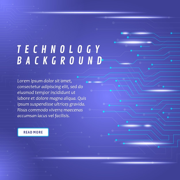 Hintergrundtechnologie mit blauem Licht