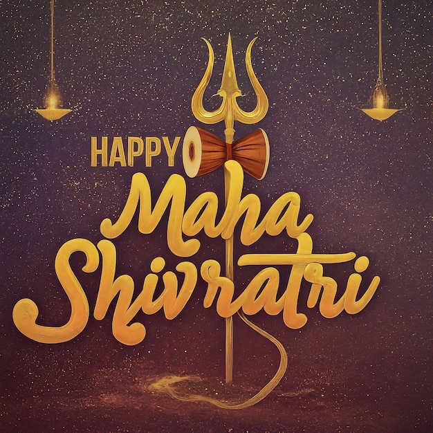 Vektor hintergrundvektor des happy maha shivratri hindu-festivals