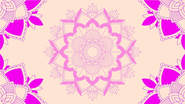 Hintergrundvorlage mit mandala-designs