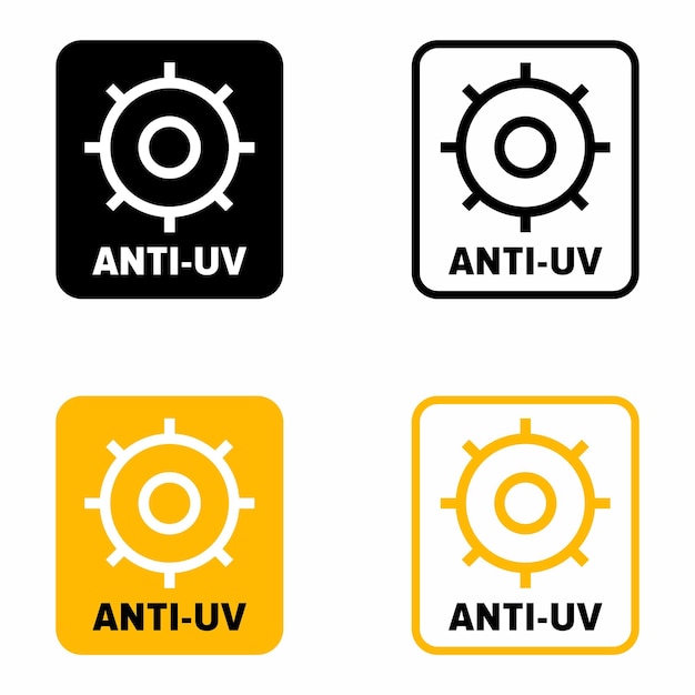 Hinweisschild zum schutz der augen vor uv-strahlung