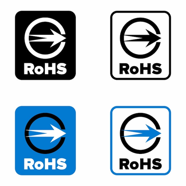 Hinweisschild zur beschränkung der rohs-gefahrstoffrichtlinie