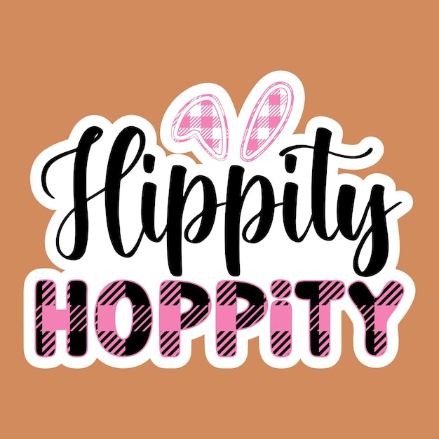 Vektor hippity hoppity aufkleber svg