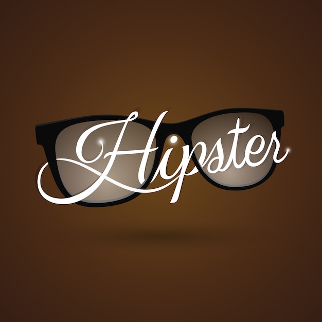 Vektor hipster glas symbol