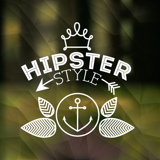 Hipster stil design