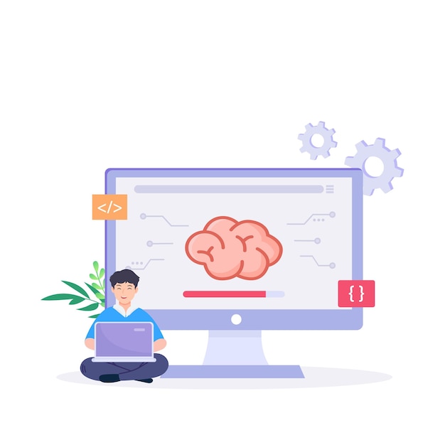 Hirnentwickler, die künstliche Intelligenz programmieren