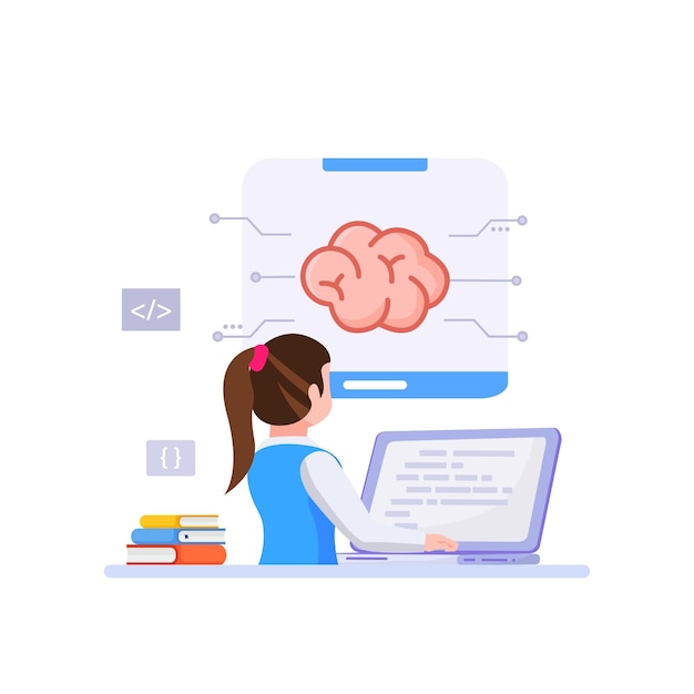 Hirnentwickler, die künstliche Intelligenz programmieren