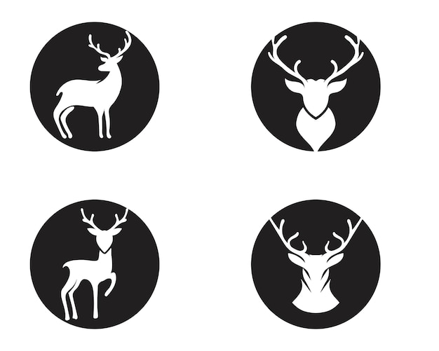 Hirsch-vektor-icon-illustrationsdesign