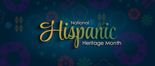 Hispanic heritage month national hispanic heritage month text papel picado-muster spanisches muster