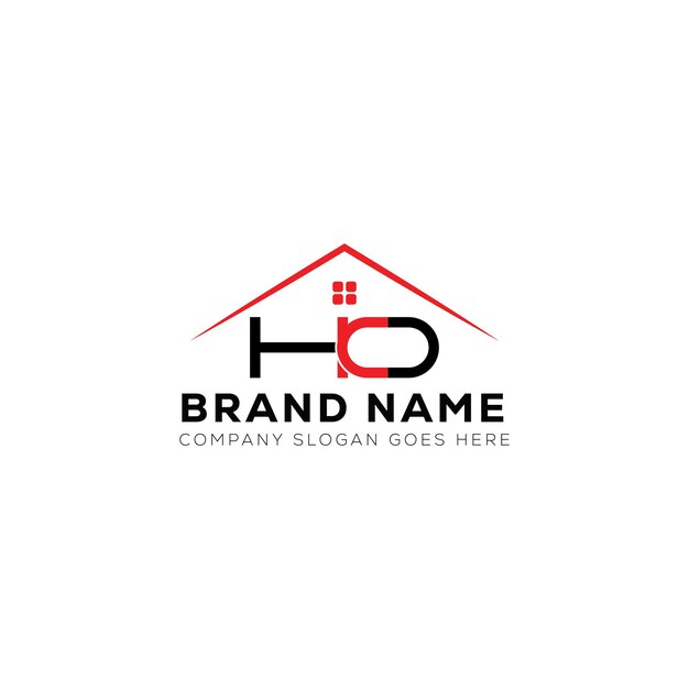 HO Buchstabe kreatives Immobilien-Vektor-Logo-Design HO kreative Initialen zu Hause Iqon Buchstaben-Logo