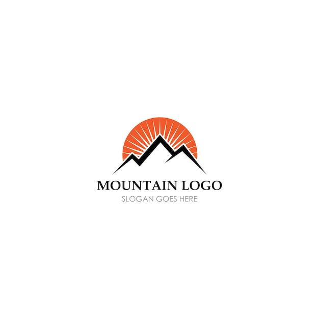 Hochgebirgssymbol logo business template