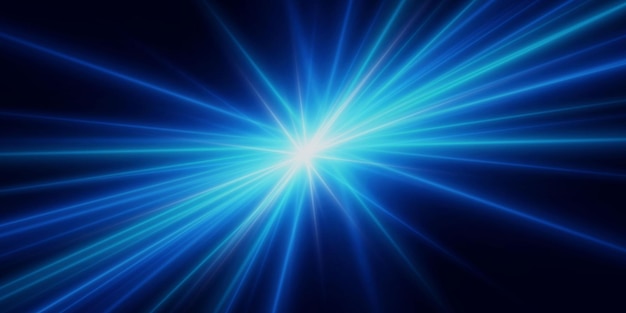 Hochgeschwindigkeitslichtlinien blaue Lichtstrahlen Neonlicht-Effekt