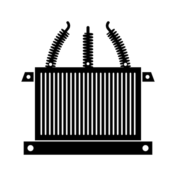 Vektor hochspannungsstromtransformator-symbol