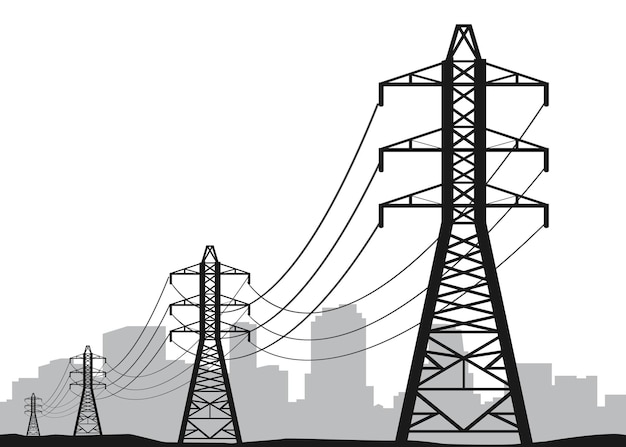 Hochspannungsübertragungssysteme Elektrische Übertragungstürme