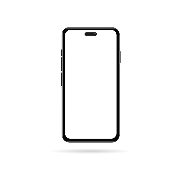 Hochwertige 3d-vektor-mobile-mockups für ultra-realistische smartphones.