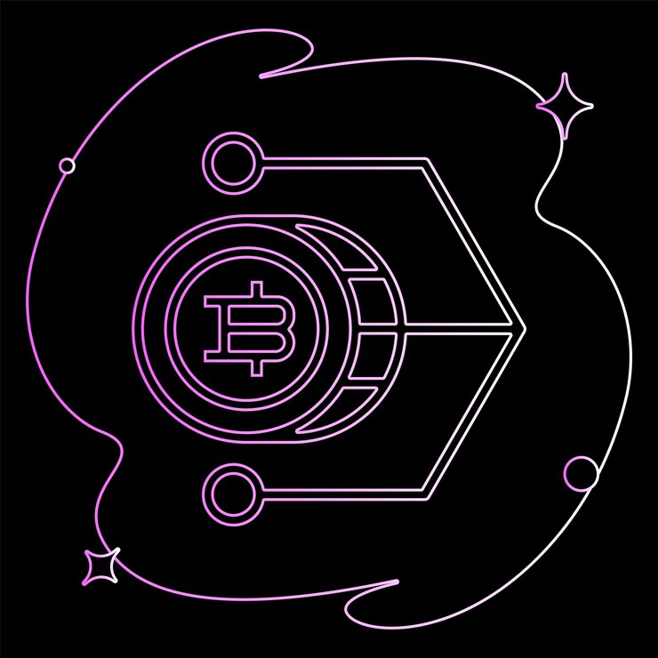 Vektor hochwertige moderne und flache vektor-geschäfts-symbol von bitcoin auf isoliertem hintergrund