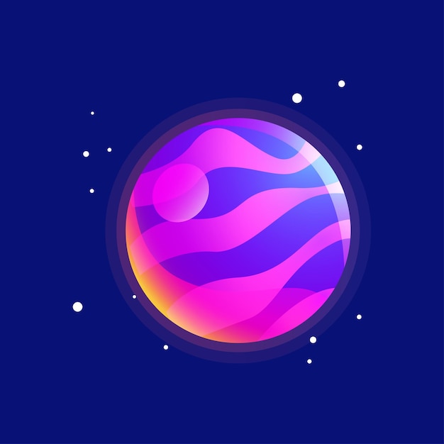 hochwertige Vektorplaneten-Illustrationswerte