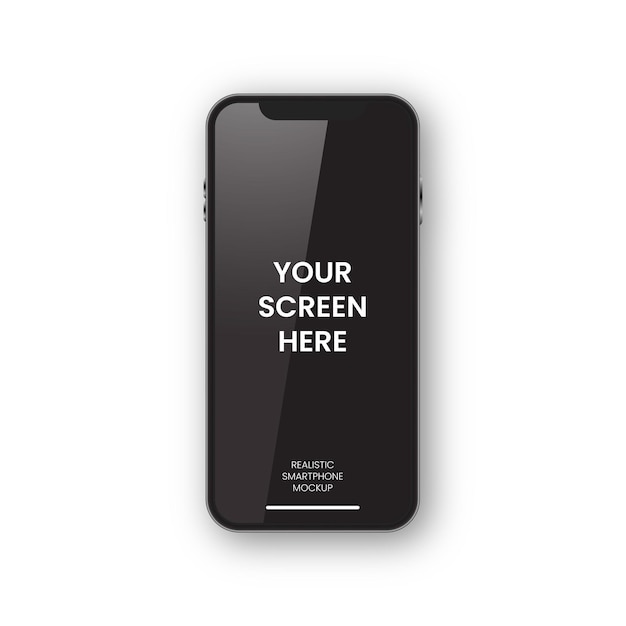 Hochwertiger Smartphone-Mockup-Vektor
