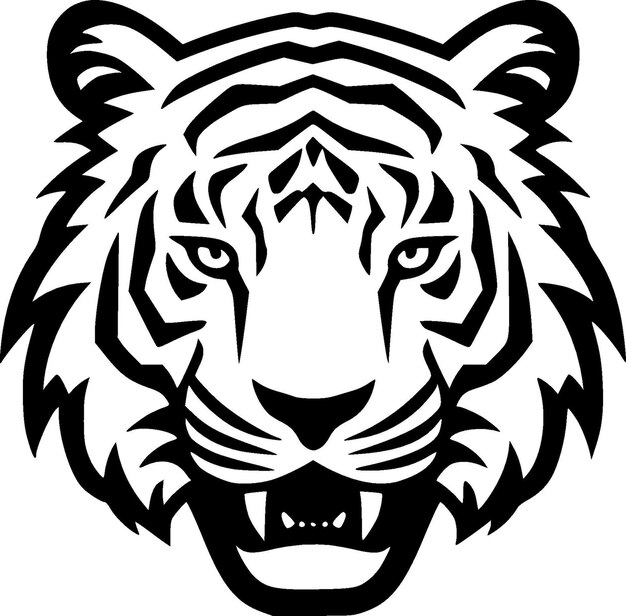 Hochwertiges tiger-vektorlogo. vektorillustration, ideal für t-shirt-grafiken