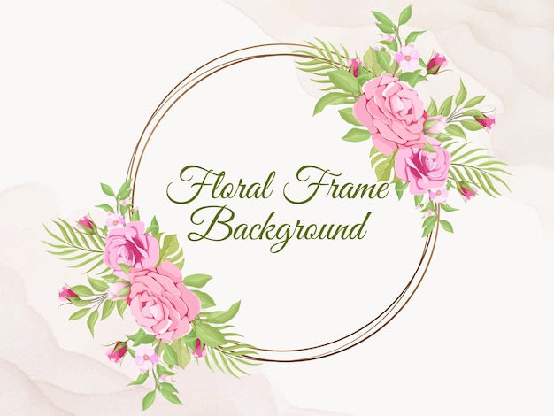 Hochzeit banner hintergrund flora vektor vorlage