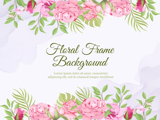 Hochzeit banner hintergrund sommer blumenmuster