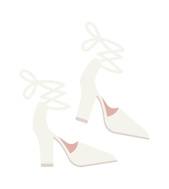 Hochzeit braut schuhe vektor-illustration