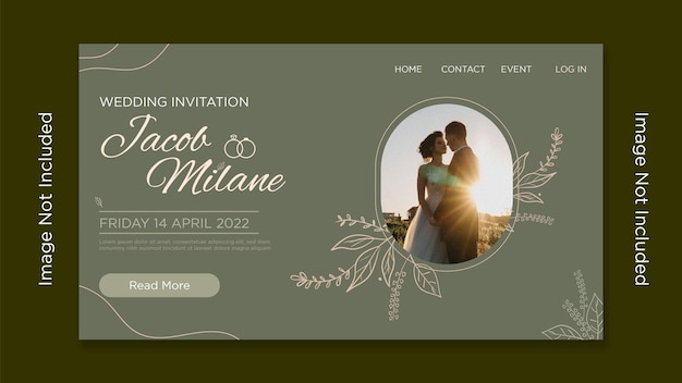 Hochzeitseinladung mit Landingpage