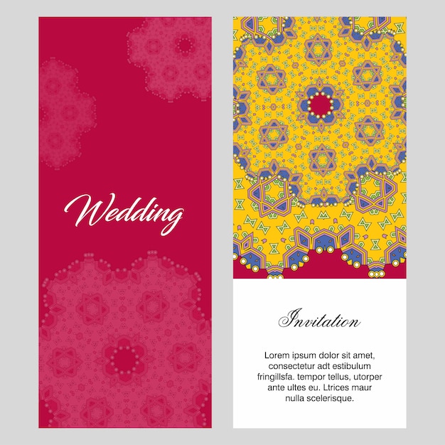 Hochzeitskarten-design-vektor