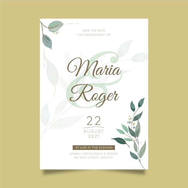 Hochzeitstag Kartenvorlage