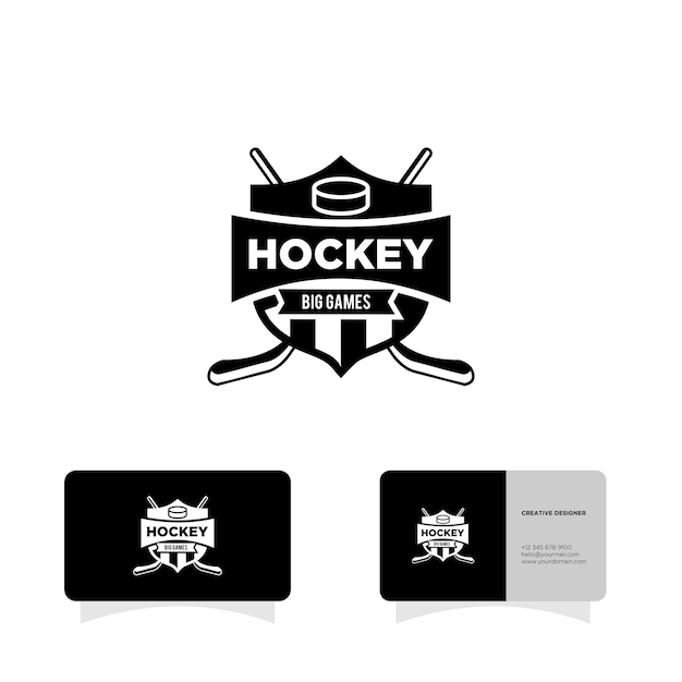 Hockey-eis-team-logo-icon-design-illustration