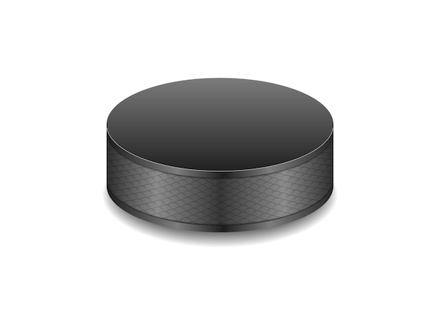 Hockey schwarzer Puck-Vektorhintergrund