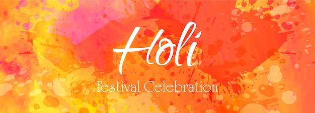 Holi festival bunten banner vektor