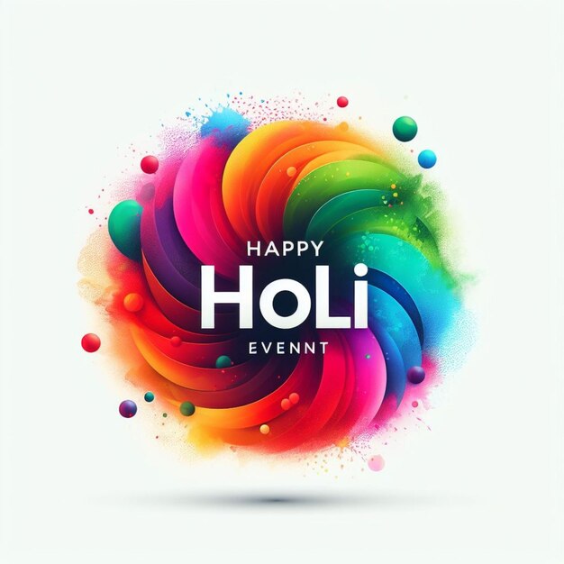 Holi-Tag-Karte mit indischem Flaggen-Thema Kinderfreude auf der Holi-Day-Karte