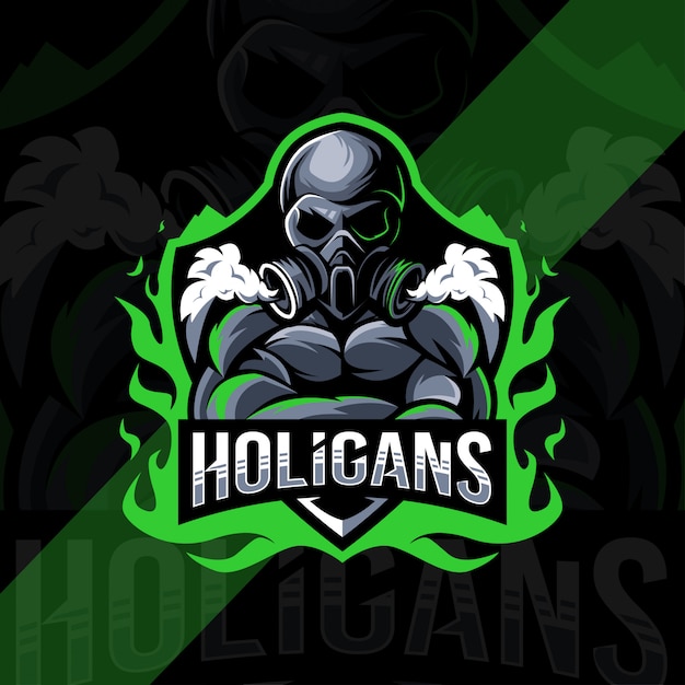 Holigans maskottchen logo esport design