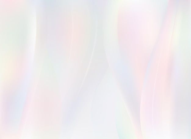 Holografische Folie. Pastellfarbener Regenbogen-Farbverlauf. Abstrakter, sanfter Pastellfarben-Hintergrund