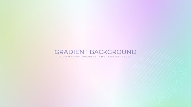 Holografischer Hintergrund mit Farbverlauf Verschwommener Textureffekt in hellen Farben, moderne abstrakte grafische Illustration