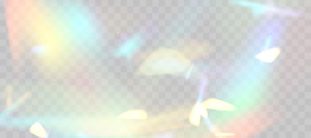 Holographische Reflexion Kristall Flare Leak Schatten Überlagerung Vektor abstrakte Illustration