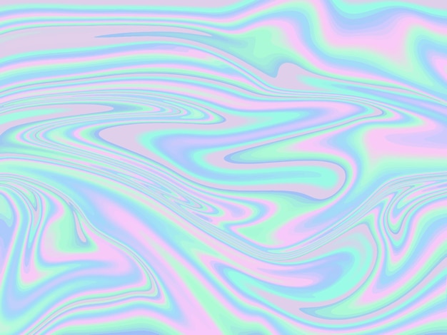 Holographischer abstrakter Hintergrund in pastellfarbener Neonfarbe Vektorillustration für eine Plakatbroschüre in