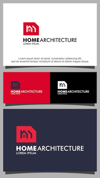 Home architect services logo-vorlage