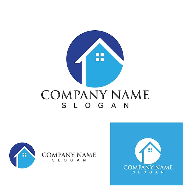 Home Building Logo und Symbol Icons Vorlage