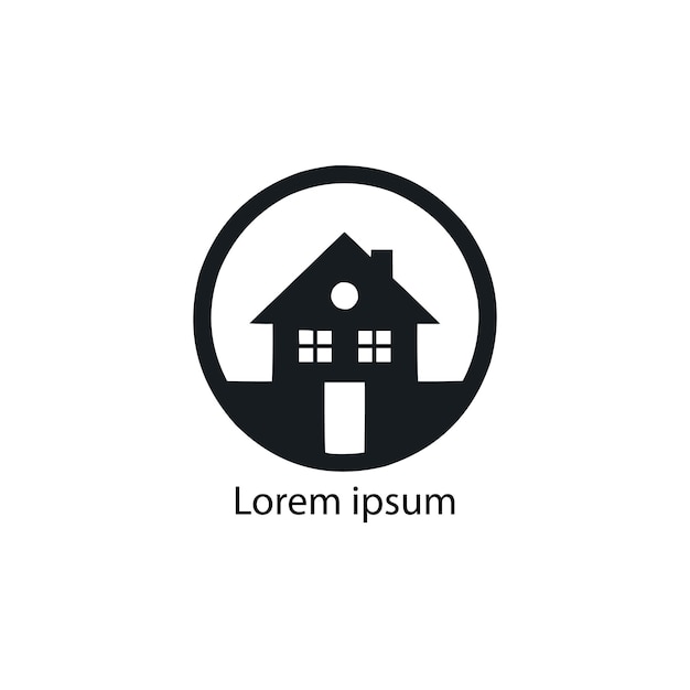 Home-Logo-Design für den realen Zustand