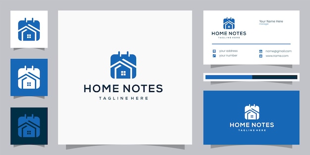 Home Notizen Home Book Logo-Design und Visitenkarte