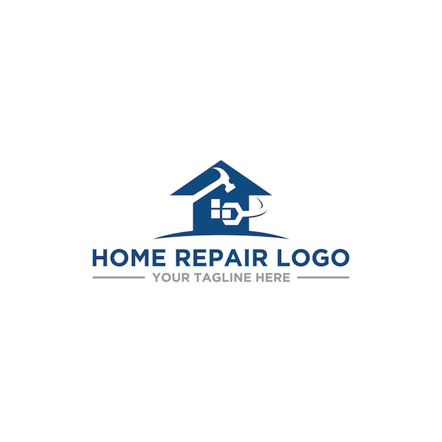 Home-reparatur-logo-zeichen-design