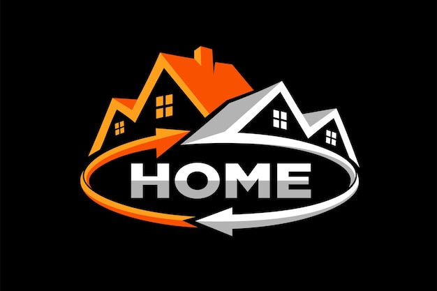 Home-service-logo mit reparaturkonzept