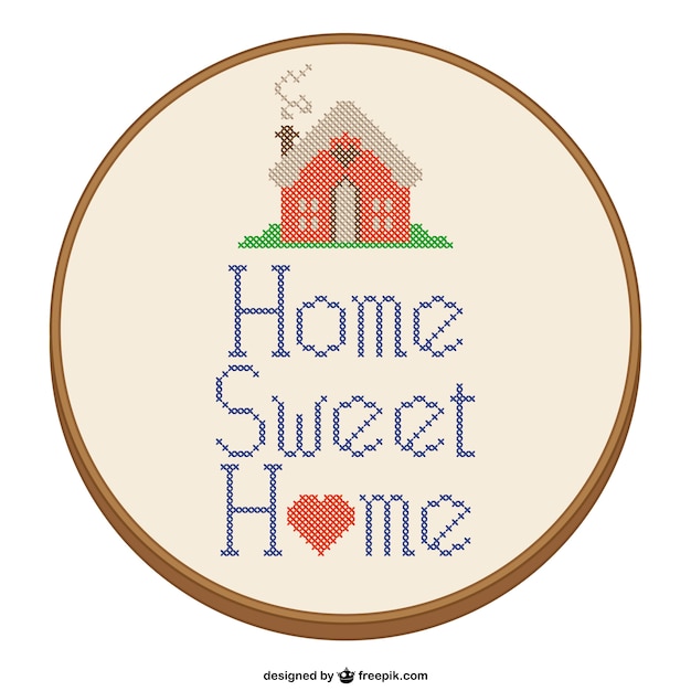 Home sweet home kreuzstich design